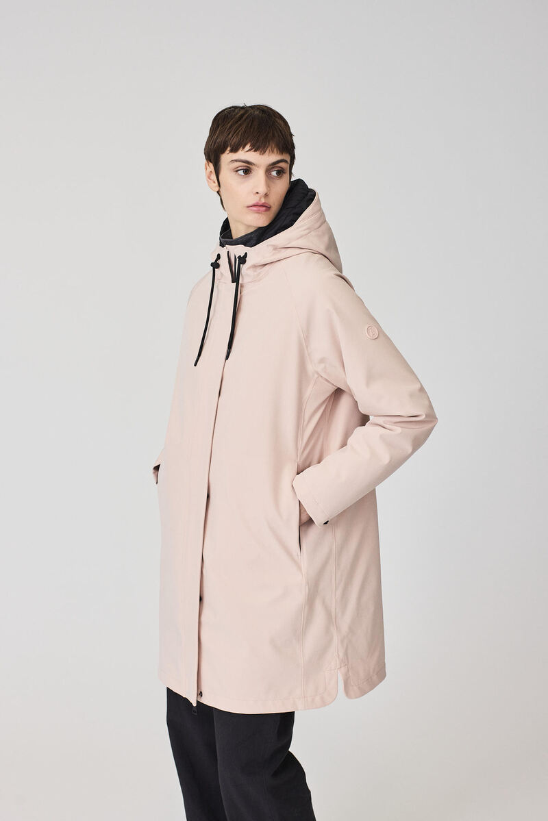 GABARDINA OLUJA COLOR ROSA CLARO